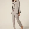Pantaloni a sigaretta in tessuto fluido