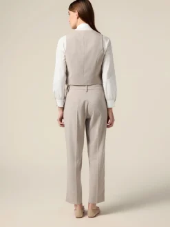 Pantaloni a sigaretta in tessuto fluido