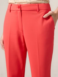 Pantaloni a sigaretta in tessuto crêpe