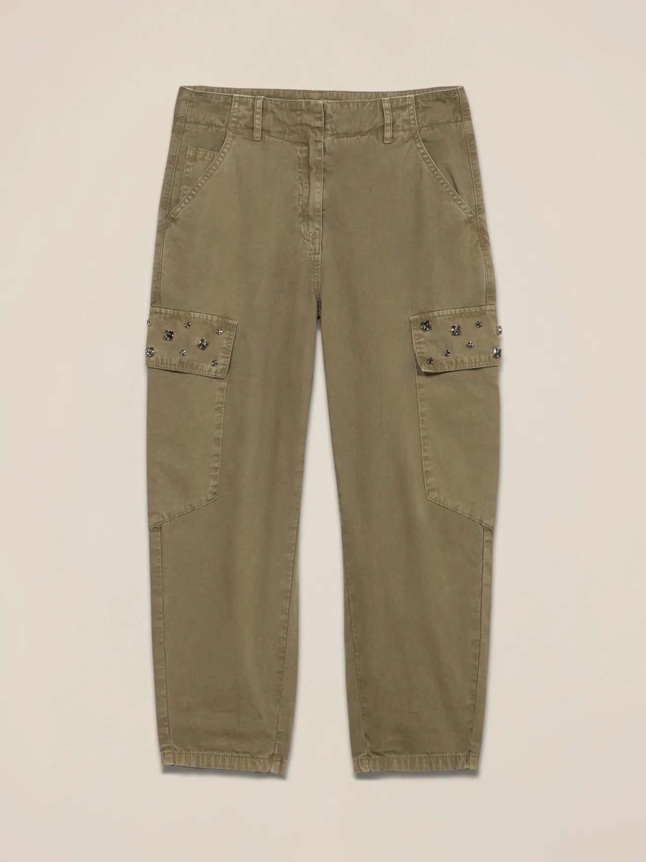 Pantaloni cargo con applicazioni