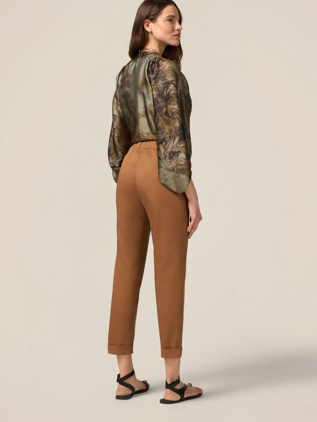 Pantaloni chino misto cotone