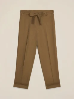 Pantaloni chino misto lino