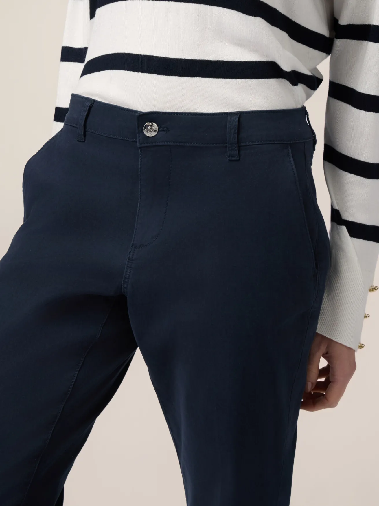 Pantaloni chino misto tencel