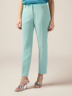 Pantaloni con dettaglio in raso