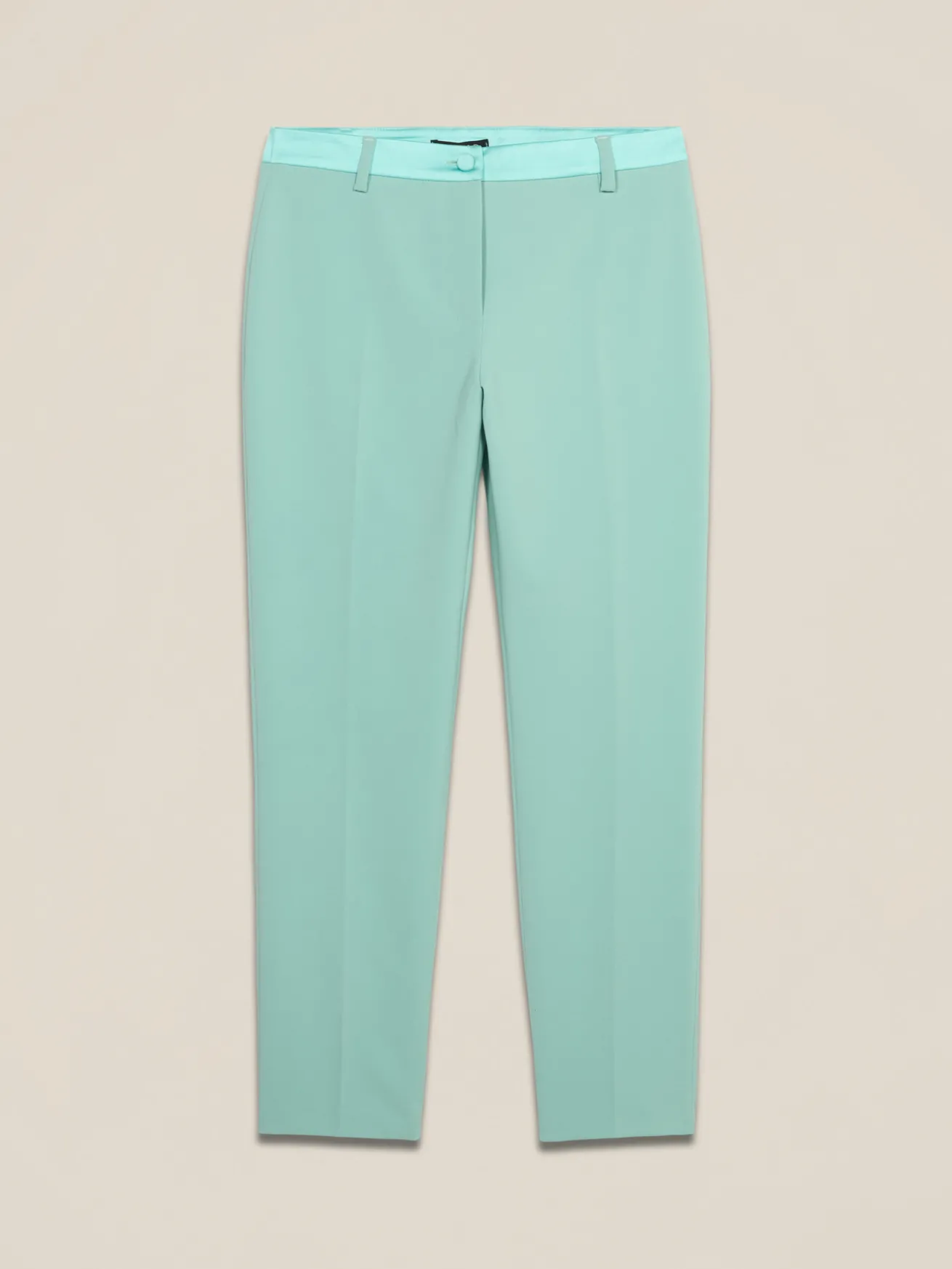 Pantaloni con dettaglio in raso