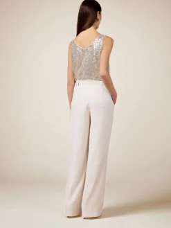 Pantaloni fluidi con cintura