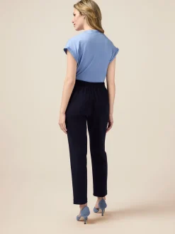 Pantaloni joggers in tessuto scuba crêpe