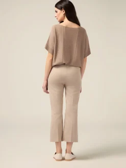 Pantaloni little flare misto cotone