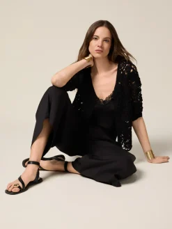 Pantaloni palazzo cropped