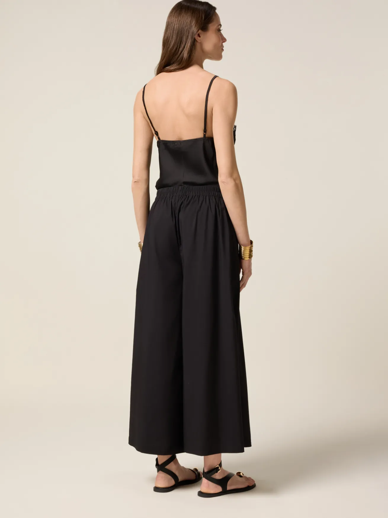 Pantaloni palazzo cropped