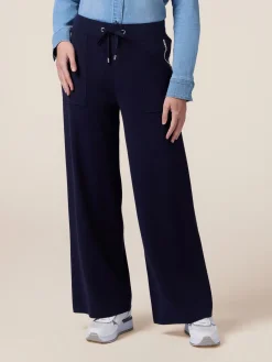 Pantaloni palazzo in maglia