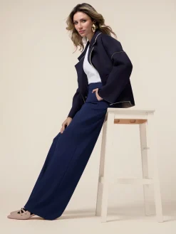 Pantaloni palazzo in punto milano