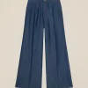 Pantaloni palazzo in tencel