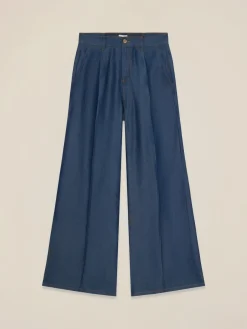 Pantaloni palazzo in tencel