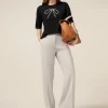 Pantaloni palazzo in tessuto fluido