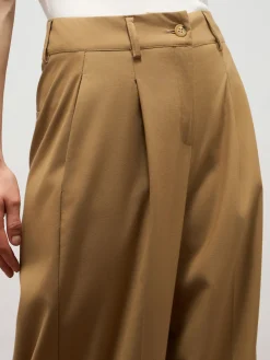 Pantaloni palazzo in tessuto fluido