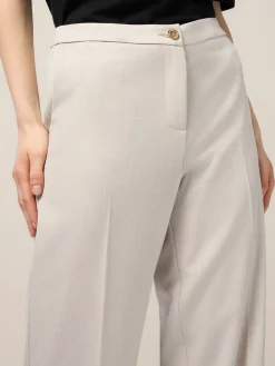Pantaloni palazzo in tessuto fluido