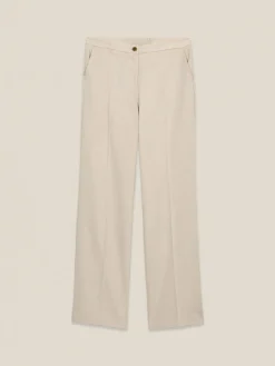 Pantaloni palazzo in tessuto fluido