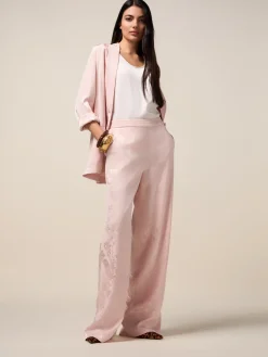 Pantaloni palazzo jacquard