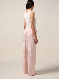 Pantaloni palazzo jacquard