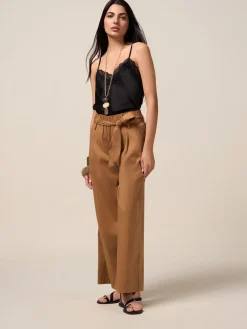Pantaloni palazzo misto cotone