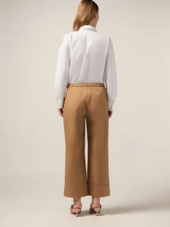 Pantaloni palazzo misto cotone
