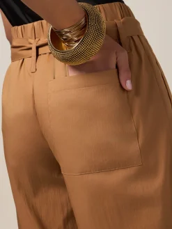 Pantaloni palazzo misto cotone