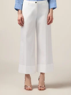 Pantaloni palazzo misto cotone