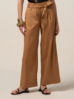 Pantaloni palazzo misto cotone