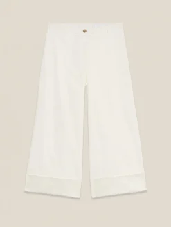 Pantaloni palazzo misto cotone
