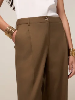 Pantaloni palazzo misto lino