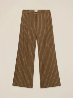 Pantaloni palazzo misto lino