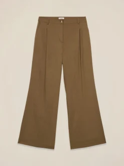 Pantaloni palazzo misto lino
