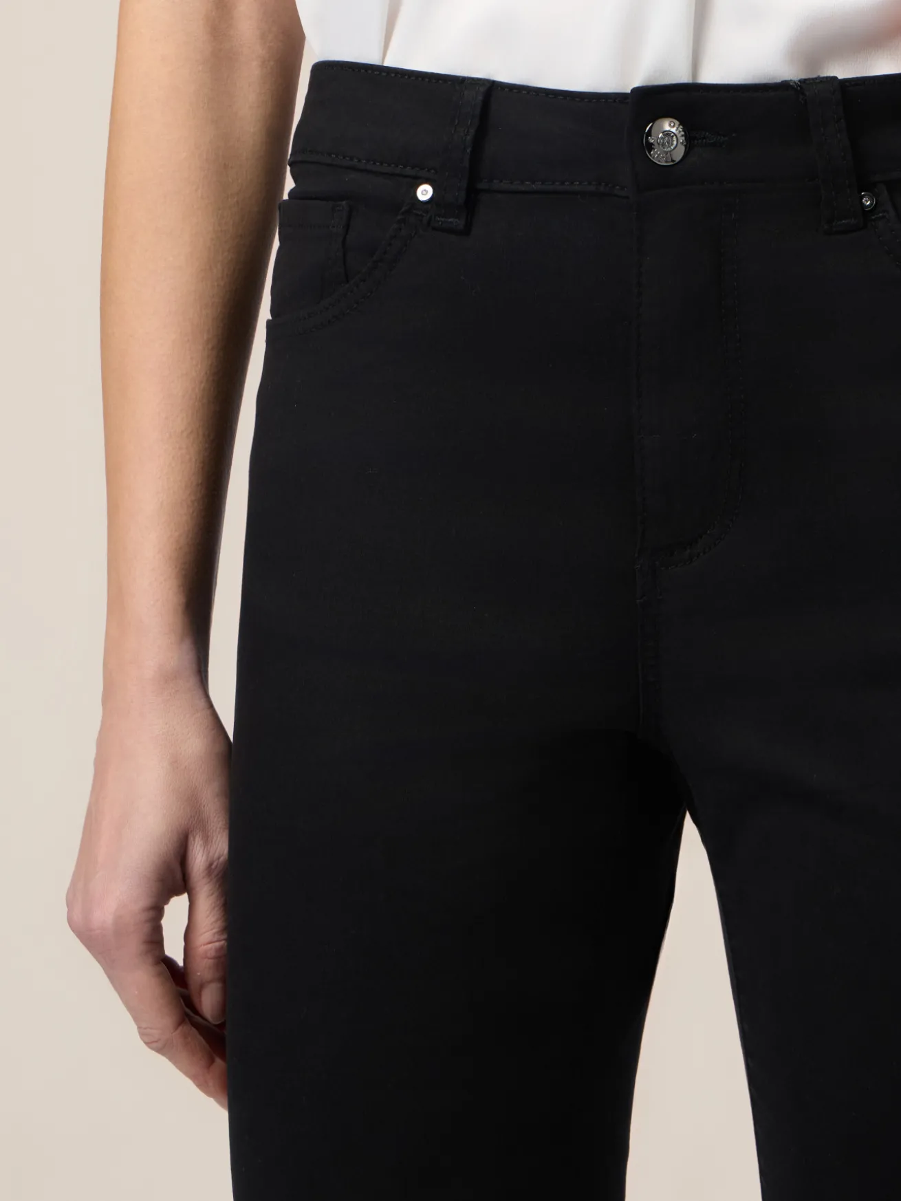 Pantaloni regular misto tencel