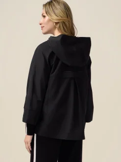 Parka con cappuccio e zip