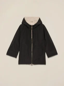 Parka con cappuccio e zip