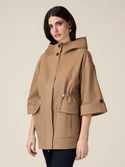 Parka over in cotone con cappuccio