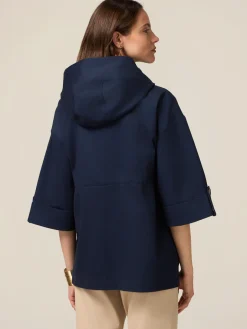 Parka over in cotone con cappuccio