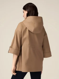 Parka over in cotone con cappuccio