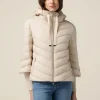Piumino lightweight con cappuccio e polsini