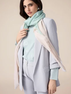Sciarpa lurex color block