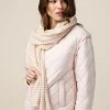Sciarpa misto modal a righe lurex