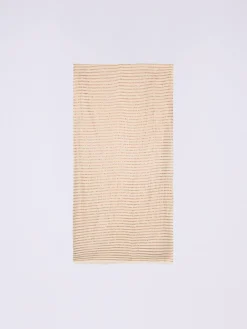 Sciarpa misto modal a righe lurex