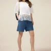 Short in tencel con coulisse