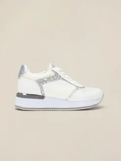 Sneakers con parti glitter