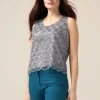 Top in tulle e paillettes
