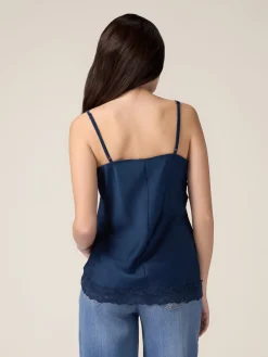 Top lingerie in raso e pizzo