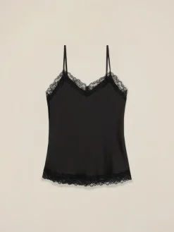 Top lingerie in raso e pizzo