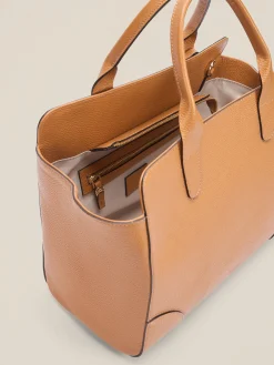 Tote bag in vera pelle