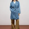 Trench in denim misto viscosa